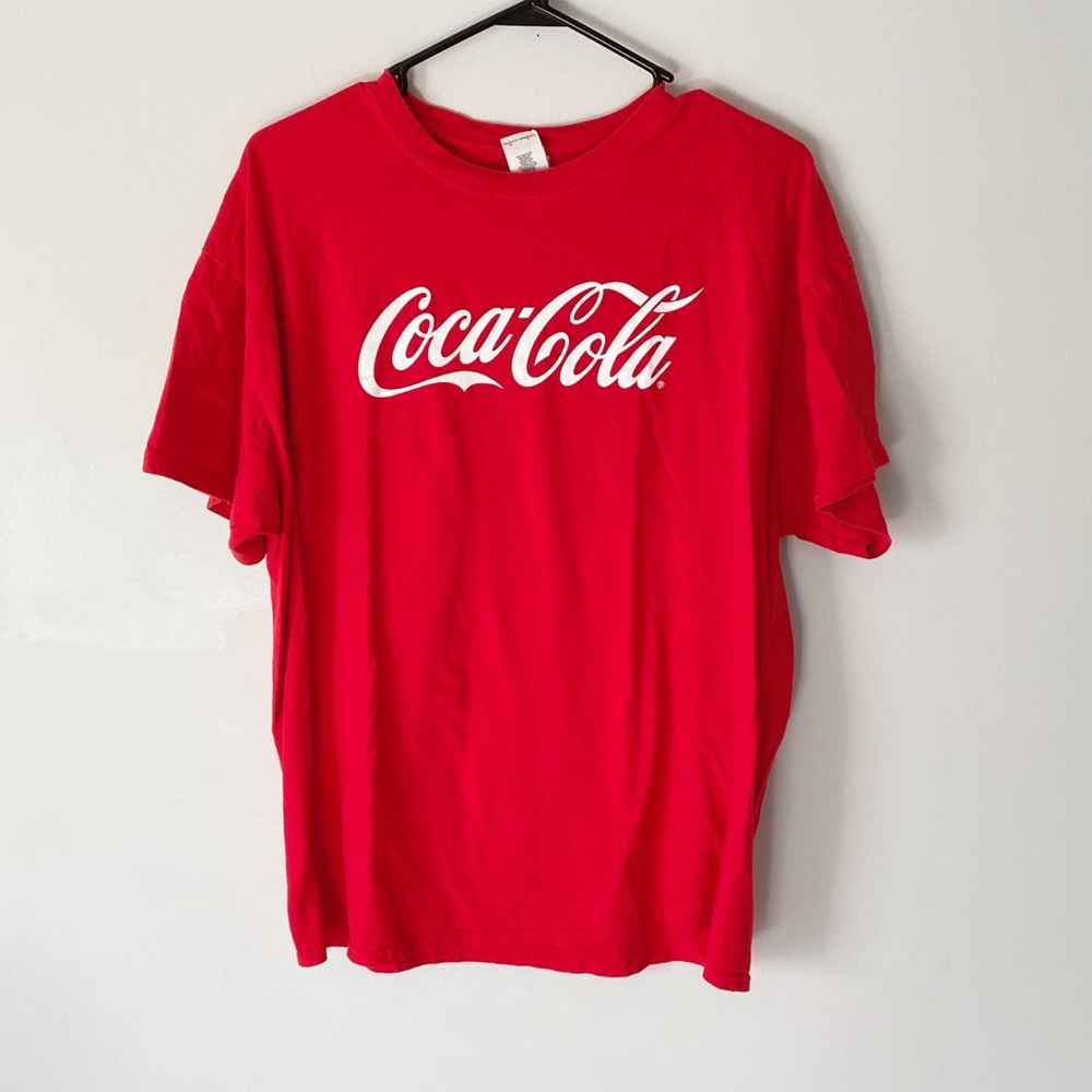CocaCola Men’s Gildan Red Logo Short Sleeve Tee